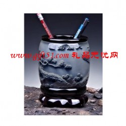 大展宏圖瓦當筆筒