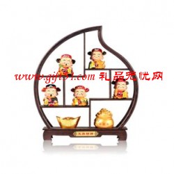 新年五路財(cái)神擺件