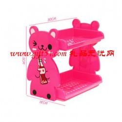 卡通雙層動(dòng)物置物架