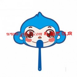 可愛卡通猴子廣告扇子 個性創意PP扇