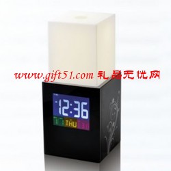 顯示時間步步高升小夜燈 節能臺燈