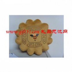 月餅形狀抱枕 抱枕廠家