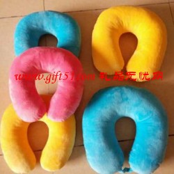 爆新款糖果色U型護頸枕 U形午睡保健枕