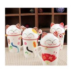 新品招財貓創意陶瓷杯