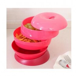 蘋果三層旋轉糖果盒