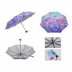 21寸倒桿三折廣告傘