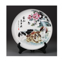 家和萬事興十寸盤辦公擺件