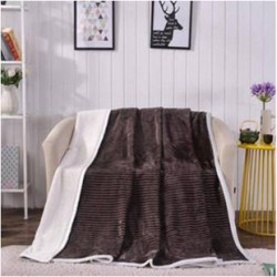 雙面復(fù)合羊羔絨毯-幸福咖