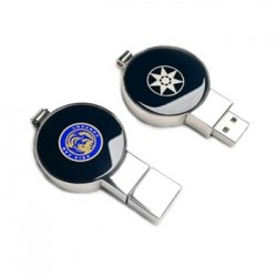 新款圓形水晶U盤(pán)禮品U盤(pán)定制